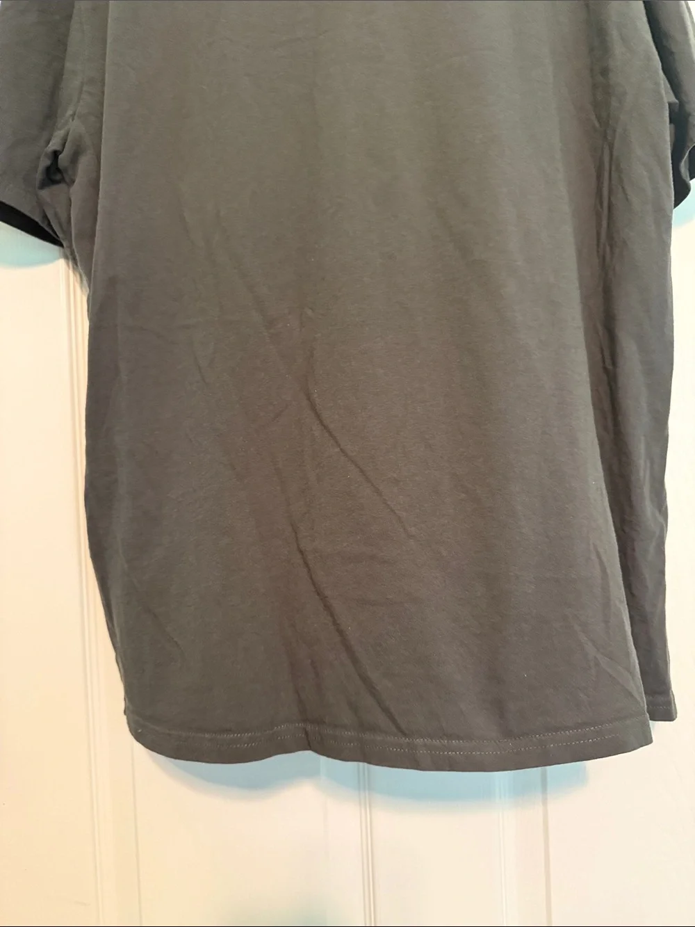The North Face Charcoal Gray Tee with Blue & Neon Green Graphic